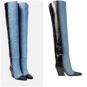 New Jimmy Choo - Maceo denim over-the-knee boots 37 $2,025